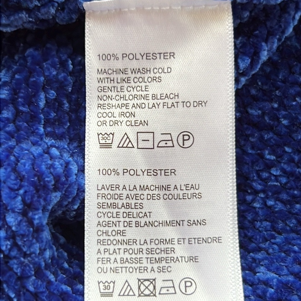 NWT Tommy Bahama Luna Chenille Boatneck Mazarine Blue Sweater So Soft Small - Picture 5 of 9
